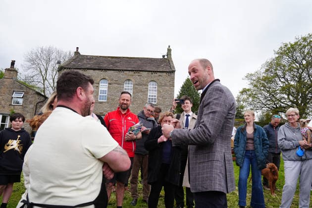 The Prince of Wales visits Yorkshire The Prince of Wales visits the village of Bainbridge to highlight rural communities and sustainability, in North Yorkshire, UK, on the 5th May 2026. Picture by Owen Humphreys WPA-Pool Bainbridge Yorkshire United Kingdom  WHA-0817