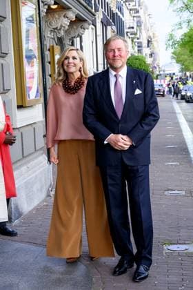 Amsterdam, The Netherlands, 2026-05-05 20:29:18 AMSTERDAM, 05-05-2026, The Amstel. King Willem-Alexander and Queen Maxima during the May 5 concert marking the conclusion of the National Liberation Celebration. Traditionally, the concert takes place on and around the Amstel in front of the Royal Theatre CarrÃ . PHOTO: NLBeeld Patrick van Emst Credit: NL Beeld Patrick van Emst  Copyright: xx x