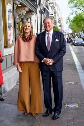 Amsterdam, The Netherlands, 2026-05-05 20:29:20 AMSTERDAM, 05-05-2026, The Amstel. King Willem-Alexander and Queen Maxima during the May 5 concert marking the conclusion of the National Liberation Celebration. Traditionally, the concert takes place on and around the Amstel in front of the Royal Theatre CarrÃ . PHOTO: NLBeeld Patrick van Emst Credit: NL Beeld Patrick van Emst  Copyright: xx x