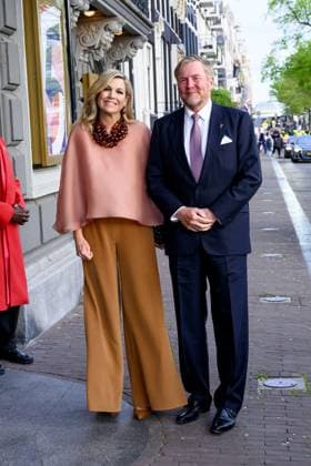Amsterdam, The Netherlands, 2026-05-05 20:29:20 AMSTERDAM, 05-05-2026, The Amstel. King Willem-Alexander and Queen Maxima during the May 5 concert marking the conclusion of the National Liberation Celebration. Traditionally, the concert takes place on and around the Amstel in front of the Royal Theatre CarrÃ . PHOTO: NLBeeld Patrick van Emst Credit: NL Beeld Patrick van Emst  Copyright: xx x
