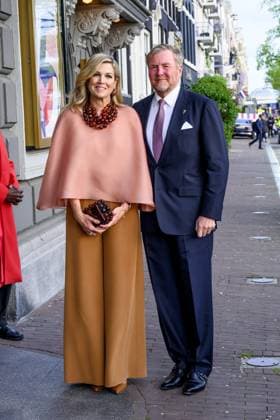Amsterdam, The Netherlands, 2026-05-05 20:29:24 AMSTERDAM, 05-05-2026, The Amstel. King Willem-Alexander and Queen Maxima during the May 5 concert marking the conclusion of the National Liberation Celebration. Traditionally, the concert takes place on and around the Amstel in front of the Royal Theatre CarrÃ . PHOTO: NLBeeld Patrick van Emst Credit: NL Beeld Patrick van Emst  Copyright: xx x