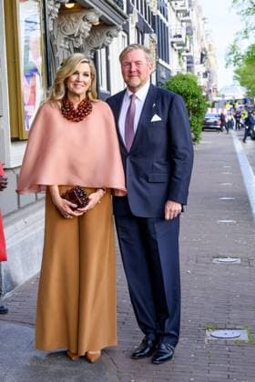 Amsterdam, The Netherlands, 2026-05-05 20:29:25 AMSTERDAM, 05-05-2026, The Amstel. King Willem-Alexander and Queen Maxima during the May 5 concert marking the conclusion of the National Liberation Celebration. Traditionally, the concert takes place on and around the Amstel in front of the Royal Theatre CarrÃ . PHOTO: NLBeeld Patrick van Emst Credit: NL Beeld Patrick van Emst  Copyright: xx x