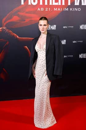 Actress and model Lucy Hellenbrecht at the German premiere of Mother Mary at the Cinenova cinema in Cologne, 05 05 2026 NRW Germany Copyright: xChristophxHardtx
