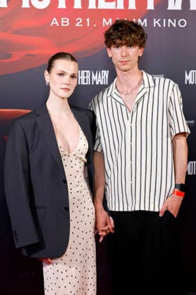 Actress and model Lucy Hellenbrecht with her boyfriend model Lian Hansen at the German premiere of Mother Mary at the Cinenova cinema in Cologne, 05 05 2026 NRW Germany Copyright: xChristophxHardtx
