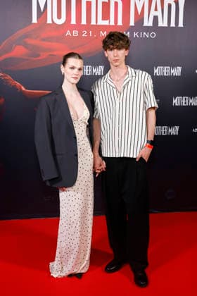 Actress and model Lucy Hellenbrecht with her boyfriend model Lian Hansen at the German premiere of Mother Mary at the Cinenova cinema in Cologne, 05 05 2026 NRW Germany Copyright: xChristophxHardtx