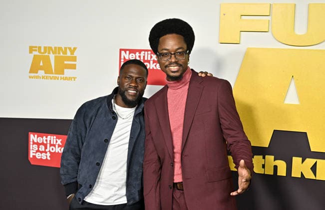 Netflix Is A Joke Festival Presents: Funny AF with Kevin Hart Kevin Hart and Ron Taylor arriving to Netflix Is A Joke Festival Presents: Funny AF with Kevin Hart held at The United Theater on Broadway on May 5, 2026 in Los Angeles, CA. Los Angeles The United Theater on Broadway California USA Copyright: xStarbuck xAFF-USA.COMx