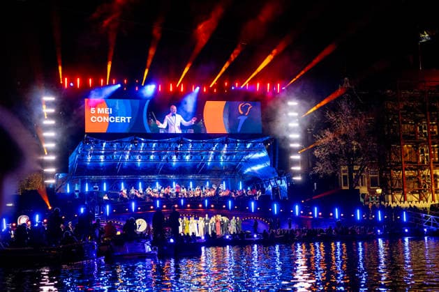 05-05-2026 Amsterdam Queen Maxima and King Willem-Alexander attend the liberation concert (Afsluiting Nationale Viering van de Bevrijding) at the Amstel in Amsterdam. Â  Copyright: xPPEx