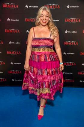 ABB DRACULA Caterina Pogorzelski on the blue carpet at the premiere of Dracula The Musical at BlueMax Theater on 05 05 2026 in Berlin Berlin Germany