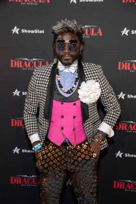 ABB DRACULA Didi Veron on the blue carpet at the premiere of Dracula The Musical at BlueMax Theater on 05 05 2026 in Berlin Berlin Germany