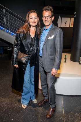 ABB DRACULA Jacqueline Macaulay and Hans Werner Meyer on the blue carpet at the premiere of Dracula The Musical at the BlueMax Theater on 05 05 2026 in Berlin Berlin Germany