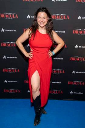 ABB DRACULA Anika Lehmann on the blue carpet at the premiere of Dracula The Musical at BlueMax Theater on 05 05 2026 in Berlin Berlin Germany