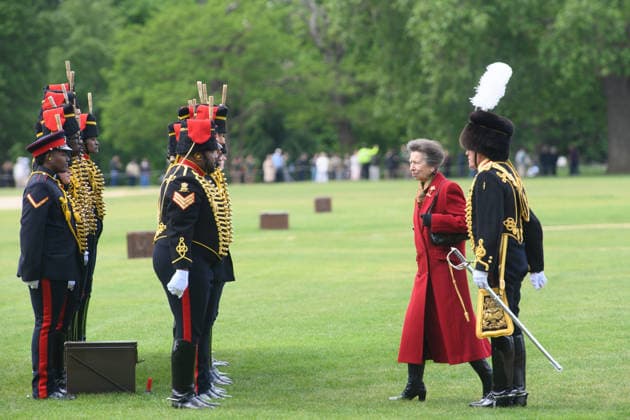 41 Gun Royal Salute for Third Anniversary of King Charles III s Coronation at Hyde Park, London, UK - Wednesday 6 May 2026 Princess Anne - The Princess Royal inspects The King s Troop, Royal Horse Artillery after performing a 41 gun Royal Salute to mark the Third Anniversary of the Coronation of King Charles III on the 6th May - Hyde Park, London, England, UK on Wednesday 6 May, 2026. Credit Justin, Credit:Justin Ng Avalon UK, England, London, Hyde Park Copyright: xJustinxNgx xAvalonx 1096902354
