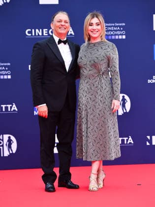 Rome, 71st David di Donatello Awards, Red Carpet. Pictured: Antonio Saccone, Manuela Cacciamani  Copyright: xVincenzoxLandix xipa-agency.netx xDxAvanzo Provvisionatox IPA_Agency_IPA74473508