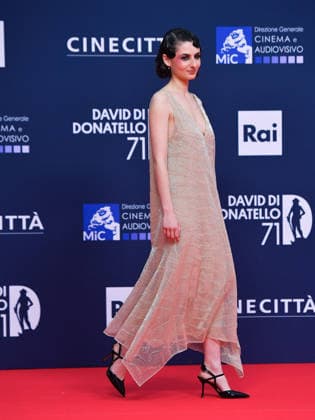 Rome, 71st David di Donatello Awards, Red Carpet. Pictured: Tecla Insolia  Copyright: xVincenzoxLandix xipa-agency.netx xDxAvanzo Provvisionatox IPA_Agency_IPA74474489