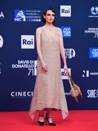Rome, 71st David di Donatello Awards, Red Carpet. Pictured: Tecla Insolia  Copyright: xVincenzoxLandix xipa-agency.netx xDxAvanzo Provvisionatox IPA_Agency_IPA74474498