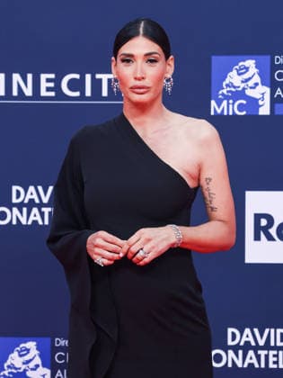 Rome, 71st David di Donatello Awards 2026 - Red Carpet. Pictured: Giorgia Venturini (pregnant)  Copyright: xMarcoxProvvisionatox xipa-agency.netx xDxAvanzo Landi Provvisionatox IPA_Agency_IPA74474631