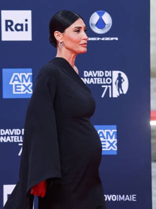 Rome, 71st David di Donatello Awards 2026 - Red Carpet. Pictured: Giorgia Venturini (pregnant)  Copyright: xMarcoxProvvisionatox xipa-agency.netx xDxAvanzo Landi Provvisionatox IPA_Agency_IPA74474635
