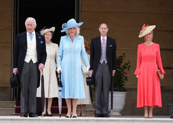 . 06 05 2026. London, United Kingdom. King Charles III and Queen Camilla with Princess Anne and Prince Edward and Sophie at a Buckingham Palace Garden Party in London.  xPoolx xi-Imagesx IIM-26751-0004