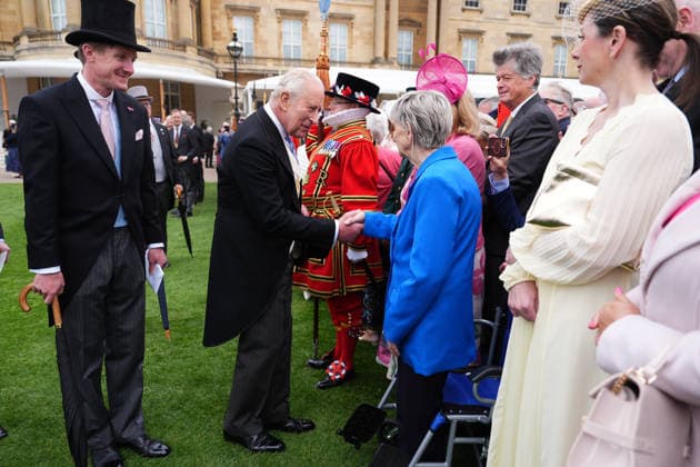 . 06 05 2026. London, United Kingdom. King Charles III and Queen Camilla at a Buckingham Palace Garden Party in London.  xPoolx xi-Imagesx IIM-26751-0007