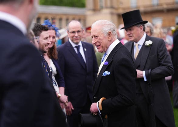 . 06 05 2026. London, United Kingdom. King Charles III and Queen Camilla at a Buckingham Palace Garden Party in London.  xPoolx xi-Imagesx IIM-26751-0011