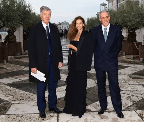 Gala dinner at the Pinault family s Giorgio Cini Foundation. Pictured: Gabriele Galateri di Genola (left)  Copyright: xMatteoxChinellatox xipa-agency.netx xipa-agency.netx xMatteoxChinellatox IPA_Agency_IPA74477070