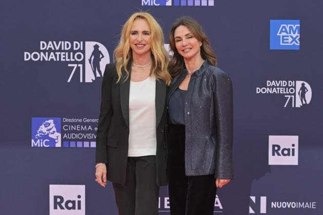 Photo IPP Roberto Bettacchi Gruppo Editoriale LiveMedia Rome 06 05 2026 In the photo Federica and Paola Lucisano attend the photocall during the 71st David Di Donatello at Cinecitta Studios on May 06, 2026 in Rome, Italy Italy Photo Press World Copyright 71st David di Donatello Edition
