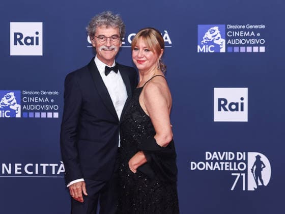 Rome, 71st David di Donatello Awards 2026 - Red Carpet. Pictured: Cristina Marchetti and Silvio Soldini  Copyright: xMarcoxProvvisionatox xipa-agency.netx xDxAvanzo Landi Provvisionatox IPA_Agency_IPA74477315