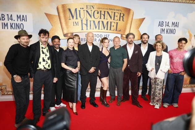 Cinema premiere,May 14, 2026 The film team at the premiere of the Bavarian comedy Ein Münchner im Himmel Der Tod ist erst der Anfang in a festive setting, shortly before the official cinema release on May 14, 2026 at the Mathäser Filmpalast Munich, 06 05 2026 Munich Maltäser KIno Bayern D Copyright: xAgenturxMatthiasxWehnertx xReinhardxZichyx