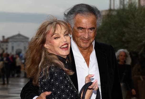 Gala dinner at the Giorgio Cini Foundation of the Pinault family. Pictured: Bernard-Henri Lévy, Arielle Dombasle  Copyright: xMatteoxChinellatox xipa-agency.netx xipa-agency.netx xMatteoxChinellatox IPA_Agency_IPA74477350