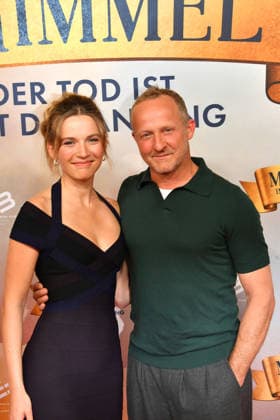 Momo Beier and Maximilian Brueckner at the Ein Muechner im Himmel Der Tod ist nur der Anfang movie premiere on 6 05 2026 in Munich Ein Muenchner im Himmel movie premiere in Munich