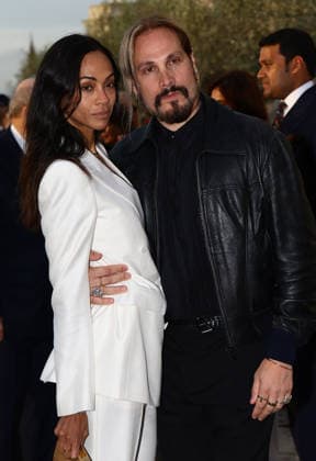 Gala dinner at the Pinault family s Giorgio Cini Foundation. Pictured: Zoe Saldana, Marco Perego  Copyright: xMatteoxChinellatox xipa-agency.netx xipa-agency.netx xMatteoxChinellatox IPA_Agency_IPA74478228