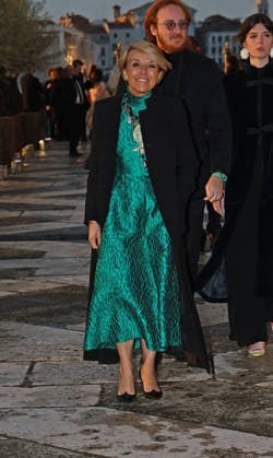 Gala dinner at the Pinault family s Giorgio Cini Foundation. Pictured: Patrizia Sandretto Re Rebaudengo  Copyright: xMatteoxChinellatox xipa-agency.netx xipa-agency.netx xMatteoxChinellatox IPA_Agency_IPA74478551