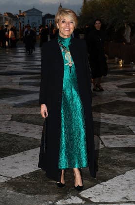 Gala dinner at the Pinault family s Giorgio Cini Foundation. Pictured: Patrizia Sandretto Re Rebaudengo  Copyright: xMatteoxChinellatox xipa-agency.netx xipa-agency.netx xMatteoxChinellatox IPA_Agency_IPA74478553