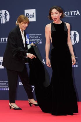 Matilda De Angelis attends the red carpet of the 71st David Di Donatello italian cinema awards at Cinecitta in Rome (Italy) on May 6, 2026. andreaxstaccioli