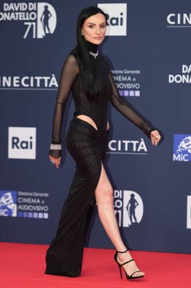Arisa attends the red carpet of the 71st David Di Donatello italian cinema awards at Cinecitta in Rome (Italy) on May 6, 2026. andreaxstaccioli