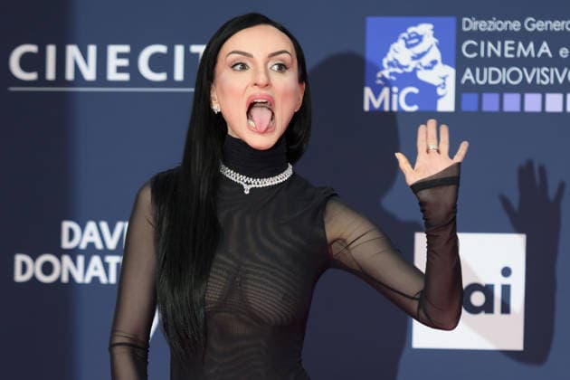 Arisa attends the red carpet of the 71st David Di Donatello italian cinema awards at Cinecitta in Rome (Italy) on May 6, 2026. andreaxstaccioli