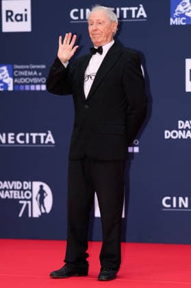 Bruno Bozzetto attends the red carpet of the 71st David Di Donatello italian cinema awards at Cinecitta in Rome (Italy) on May 6, 2026. andreaxstaccioli
