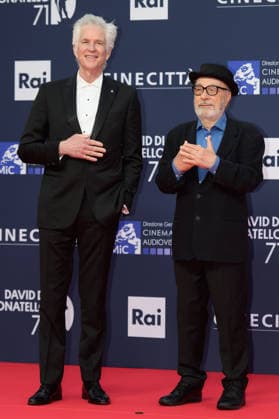 Matthew Modine and Gianni Amelio attend the red carpet of the 71st David Di Donatello italian cinema awards at Cinecitta in Rome (Italy) on May 6, 2026. andreaxstaccioli