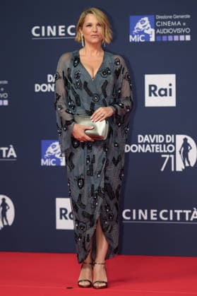 Francesca Barra attends the red carpet of the 71st David Di Donatello italian cinema awards at Cinecitta in Rome (Italy) on May 6, 2026. andreaxstaccioli