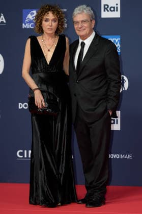 Valeria Golino and Mario Martone attend the red carpet of the 71st David Di Donatello italian cinema awards at Cinecitta in Rome (Italy) on May 6, 2026. andreaxstaccioli