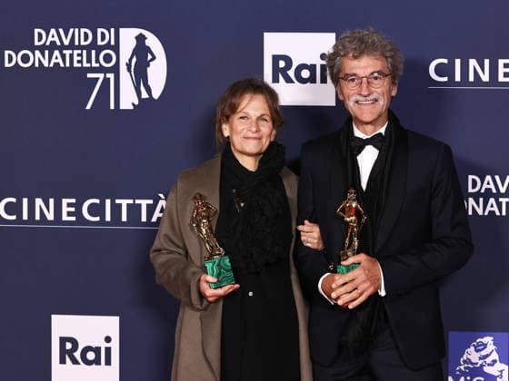Rome, 71st David di Donatello Awards, Red Carpet Awards - Pictured: Esmè Sciaroni, Silvio Soldini  Copyright: xMarcoxProvvisionatox xipa-agency.netx xDxAvanzo Landi Provvisionatox IPA_Agency_IPA74480929
