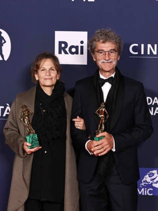 Rome, 71st David di Donatello Awards, Red Carpet Awards - Pictured: Esmè Sciaroni, Silvio Soldini  Copyright: xMarcoxProvvisionatox xipa-agency.netx xDxAvanzo Landi Provvisionatox IPA_Agency_IPA74480930