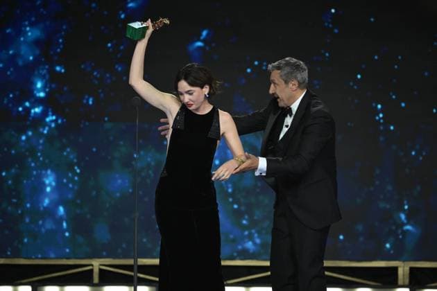 Rome, 71st David di Donatello Awards, Broadcast. Pictured: Matilda De Angelis, Flavio Insinna  Copyright: xMaurizioxD Avanzox xipa-agency.netx xDxAvanzo Provvisionato Landix IPA_Agency_IPA74481074