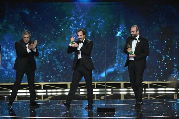 Rome, 71st David di Donatello Awards, Broadcast. In the photo: Francesco SOSSAI - Adriano CANDIAGO  Copyright: xMaurizioxD Avanzox xipa-agency.netx xDxAvanzo Provvisionato Landix IPA_Agency_IPA74481083