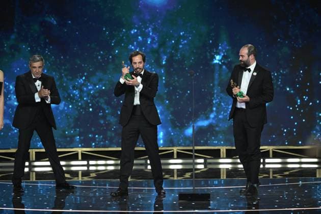 Rome, 71st David di Donatello Awards, Broadcast. In the photo: Francesco SOSSAI - Adriano CANDIAGO  Copyright: xMaurizioxD Avanzox xipa-agency.netx xDxAvanzo Provvisionato Landix IPA_Agency_IPA74481085