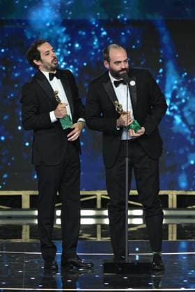 Rome, 71st David di Donatello Awards, Broadcast. In the photo: Francesco SOSSAI - Adriano CANDIAGO  Copyright: xMaurizioxD Avanzox xipa-agency.netx xDxAvanzo Provvisionato Landix IPA_Agency_IPA74481090