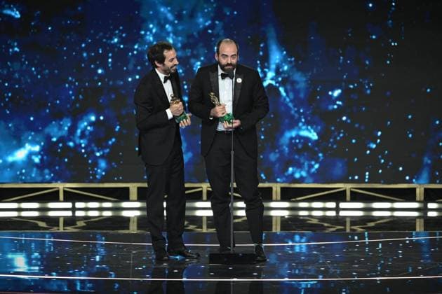 Rome, 71st David di Donatello Awards, Broadcast. In the photo: Francesco SOSSAI - Adriano CANDIAGO  Copyright: xMaurizioxD Avanzox xipa-agency.netx xDxAvanzo Provvisionato Landix IPA_Agency_IPA74481091