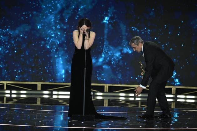 Rome, 71st David di Donatello Awards, Broadcast. Pictured: Bianca Balti and Flavio Insinna  Copyright: xMaurizioxD Avanzox xipa-agency.netx xDxAvanzo Provvisionato Landix IPA_Agency_IPA74481056