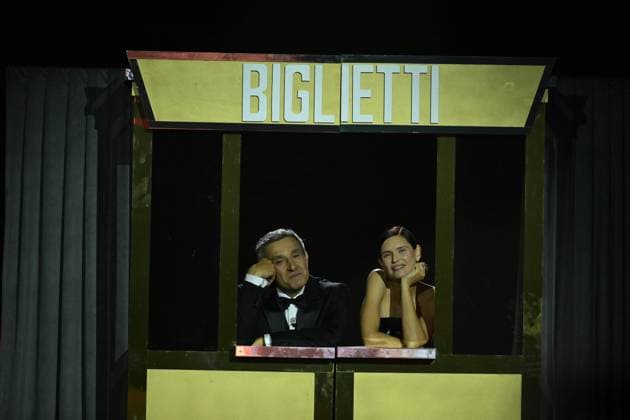Rome, 71st David di Donatello Awards, Broadcast. Pictured: Bianca Balti, Flavio Insinna  Copyright: xMaurizioxD Avanzox xipa-agency.netx xDxAvanzo Provvisionato Landix IPA_Agency_IPA74481287