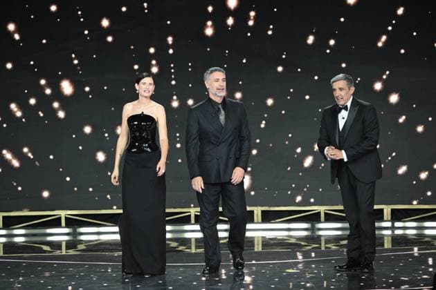 Rome, 71st David di Donatello Awards, Broadcast. Pictured: Bianca Balti, Flavio Insinna, Raoul Bova  Copyright: xMaurizioxD Avanzox xipa-agency.netx xDxAvanzo Provvisionato Landix IPA_Agency_IPA74481317